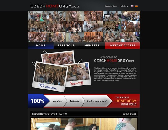 Czech home orgy full