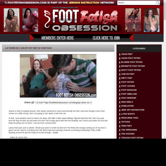 foot fetish obsession