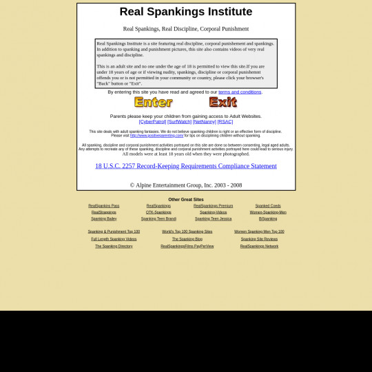 real spankings institute