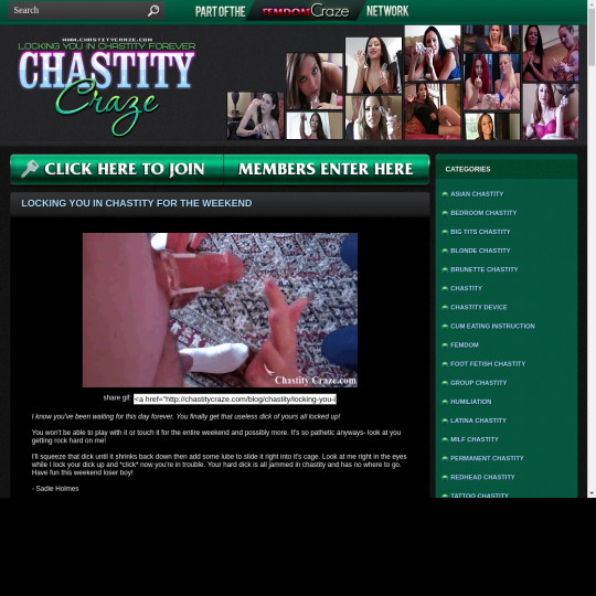 chastity craze